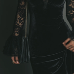 Women's Velvet and Lace Mini Dress, photo 5