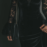 Women's Velvet and Lace Mini Dress, photo 5