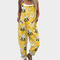 Brooklyn Comfortable printed jumpsuit in Yellow