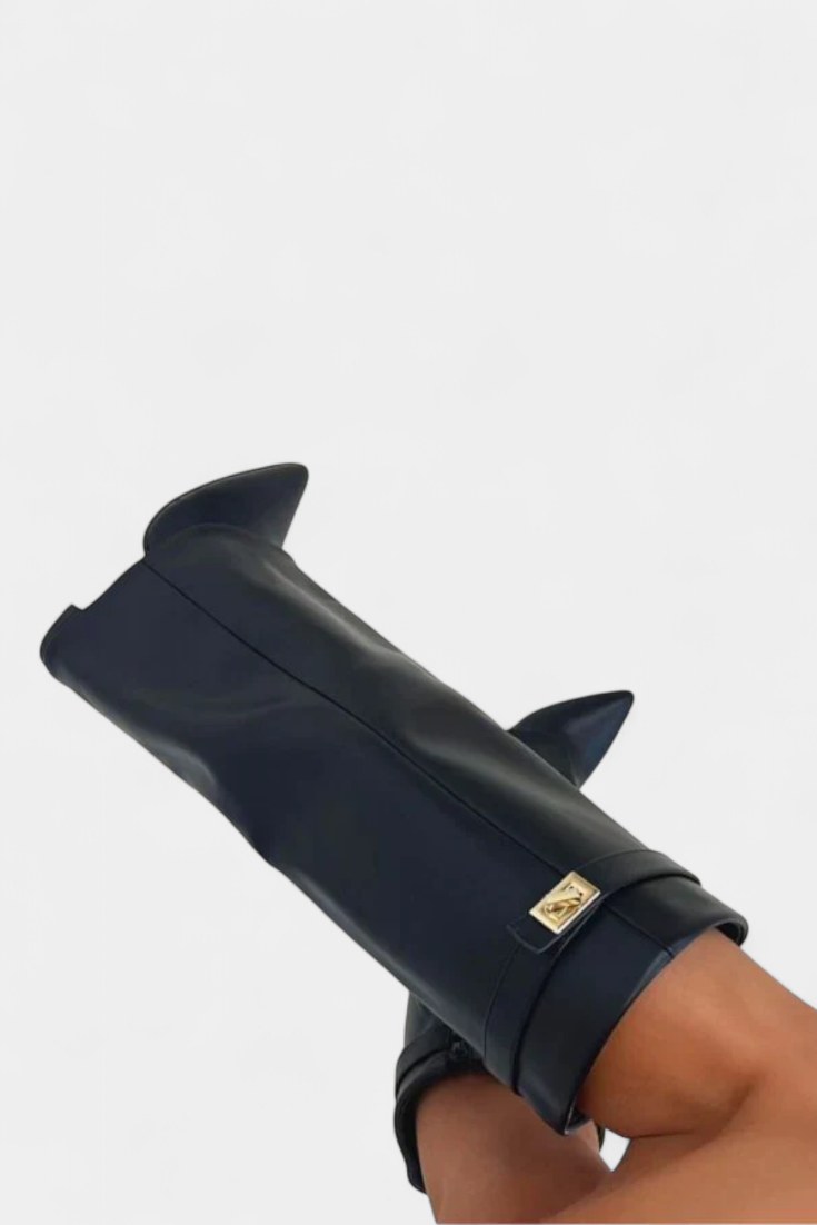 Women's Knee-High Boots with Block Heel, photo 16