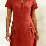 Women's Cotton Dress with Zip Pocket, photo 8
