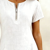 Women's Cotton Dress with Zipper Pocket, photo 10
