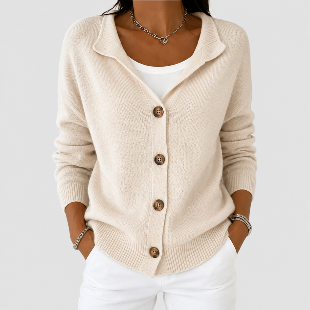 Women's Retro Cashmere Cardigan