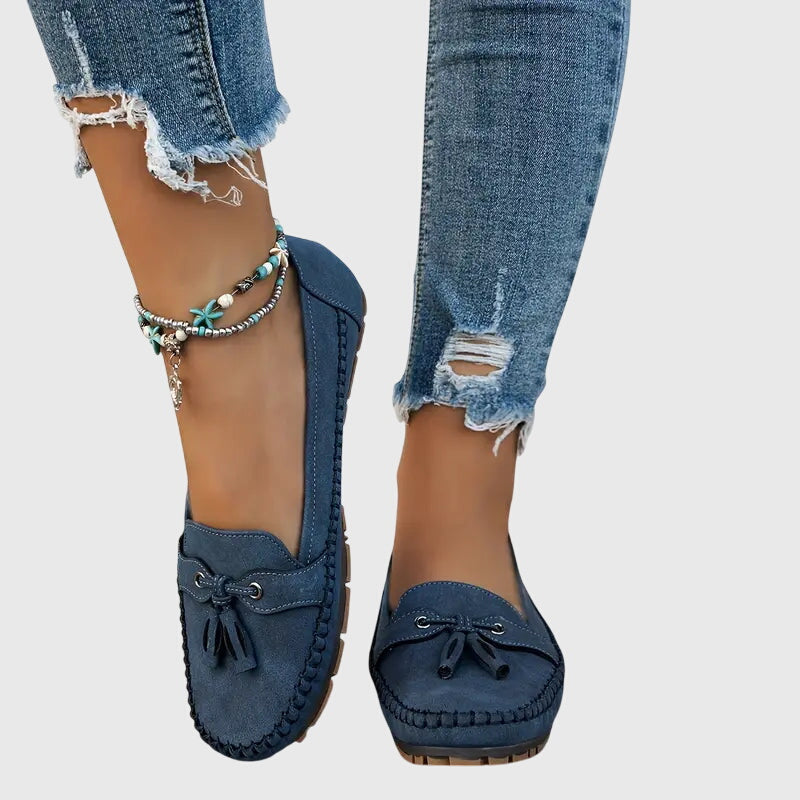 Women's Comfortable Soft Loafers in Blue