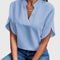 Women's Elegant Blouse – Hailey in Blue