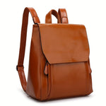 Women's Padded Vintage Backpack in Brown