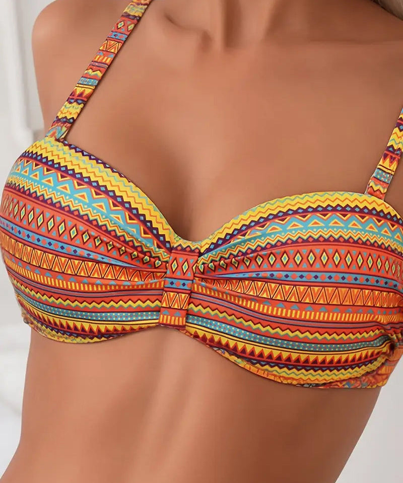 Women's Two Piece Swimsuit with Striped Print, photo 2