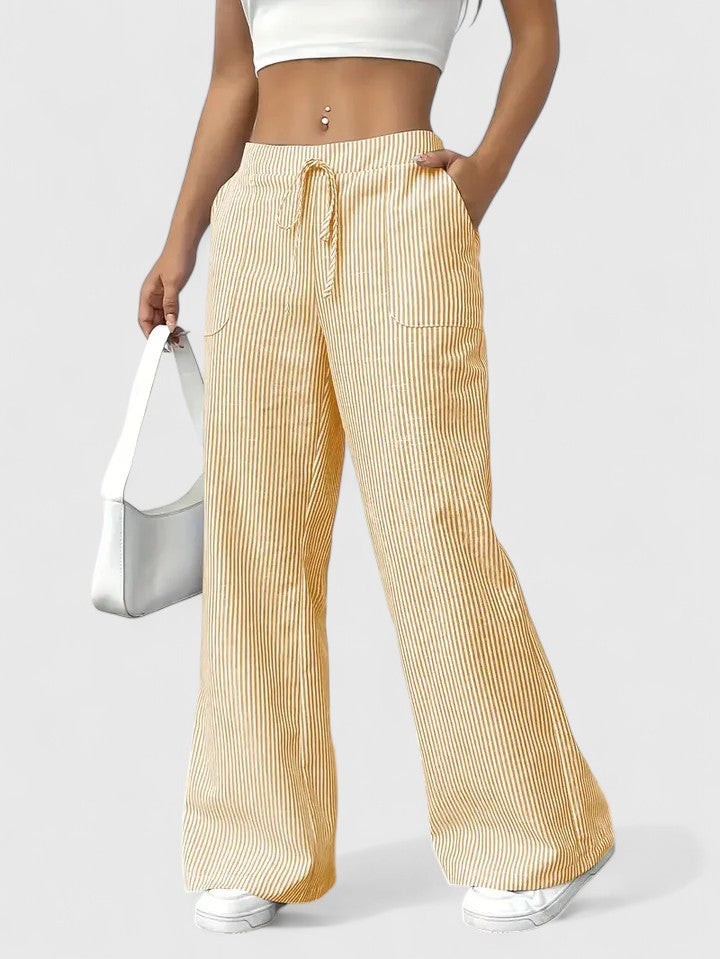 Women's Stylish Pants in Yellow