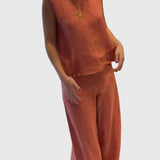 Women's Bohemian Two-Piece Set in Red