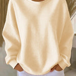 Nyla Classic Sweater in Apricot