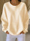 Women's Classic Waffle Knit Sweater in Apricot