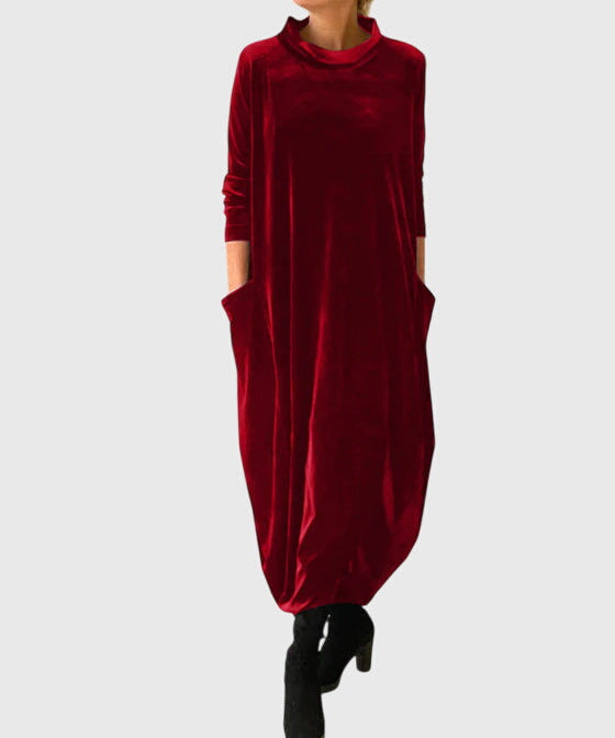 Madison Elegant Dress in Red