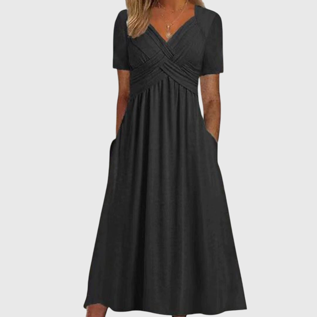 Women's Flattering Dress in Black