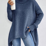Audrey Cozy Sweater in Navy Blue