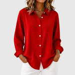 Women's Elegant Collared Button-Down Blouse, photo 2