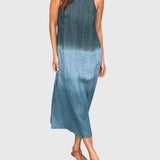 Women's Stylish Print Dress in Blue