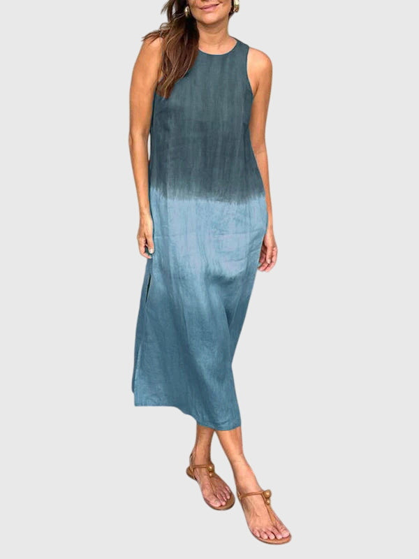 Women's Stylish Print Dress in Blue