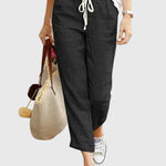 Women's Elegant Summer Pants in Black