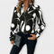 Women's Elegant Printed Blouse in Black