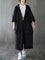 Women's Long Oversized Coat in Black