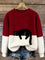 Women's Soft Cat Graphic Sweater in Red