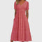 Women's Midi Dress with Tummy Control in Pink