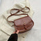 Women's Classic Leather Crossbody Bag in Brown