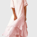 April Elegant Dress in Pink