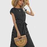 Allyzhea Elegant Dress in Black