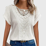Women's Elegant Ibiza Style Blouse in White
