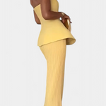 Strapless Bandeau Top with Pleated Skirt Set, photo 3