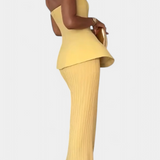 Strapless Bandeau Top with Pleated Skirt Set, photo 3