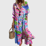 Women's Elegant Bohemian Dress in Pink