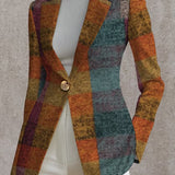 Women's Fall Plaid Blazer, photo 2