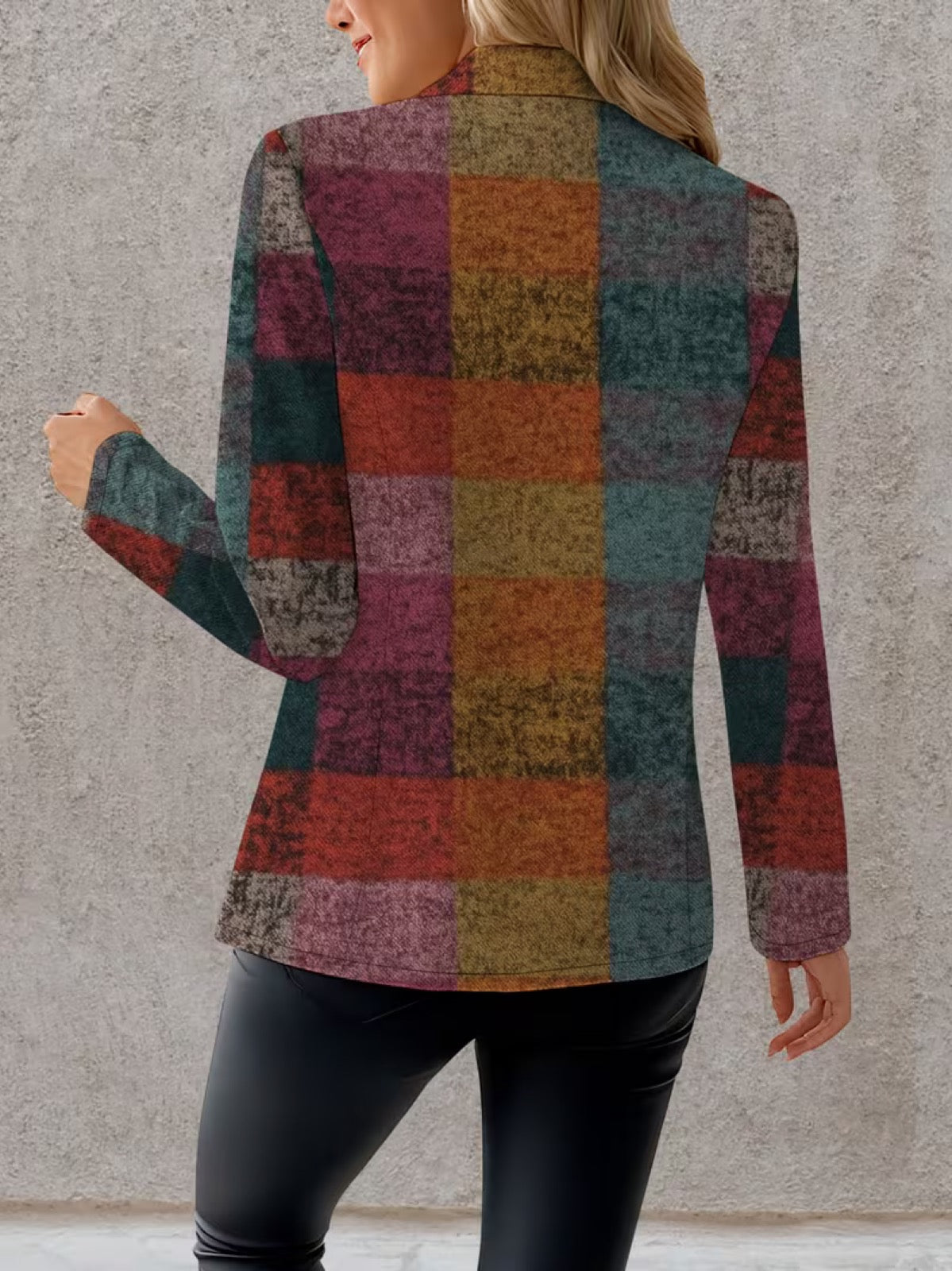 Women's Fall Plaid Blazer, photo 4