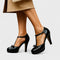 Oriah Comfort Heels in Black
