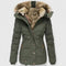 Veyzandra Comfortable Coat in Green