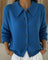 Claire Cardigan with Collar in Blue