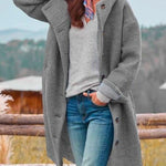 Women's Elegant Wool Jacket in Gray