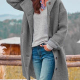 Women's Elegant Wool Jacket in Gray
