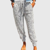 Women's Leo Pants with Wide Legs in White