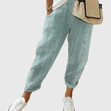 Women's Elegant Autumn Pants in Green
