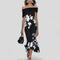 Isabrunel Elegant Midi Dress in Black