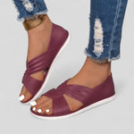 Anna Comfort Sandals in Red