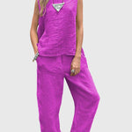 Sabrina Elegant Two-Piece Set in Purple