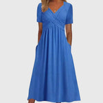 Women's Flattering Dress in Blue