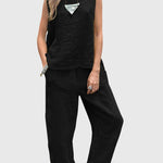 Sabrina Elegant Two-Piece Set in Black
