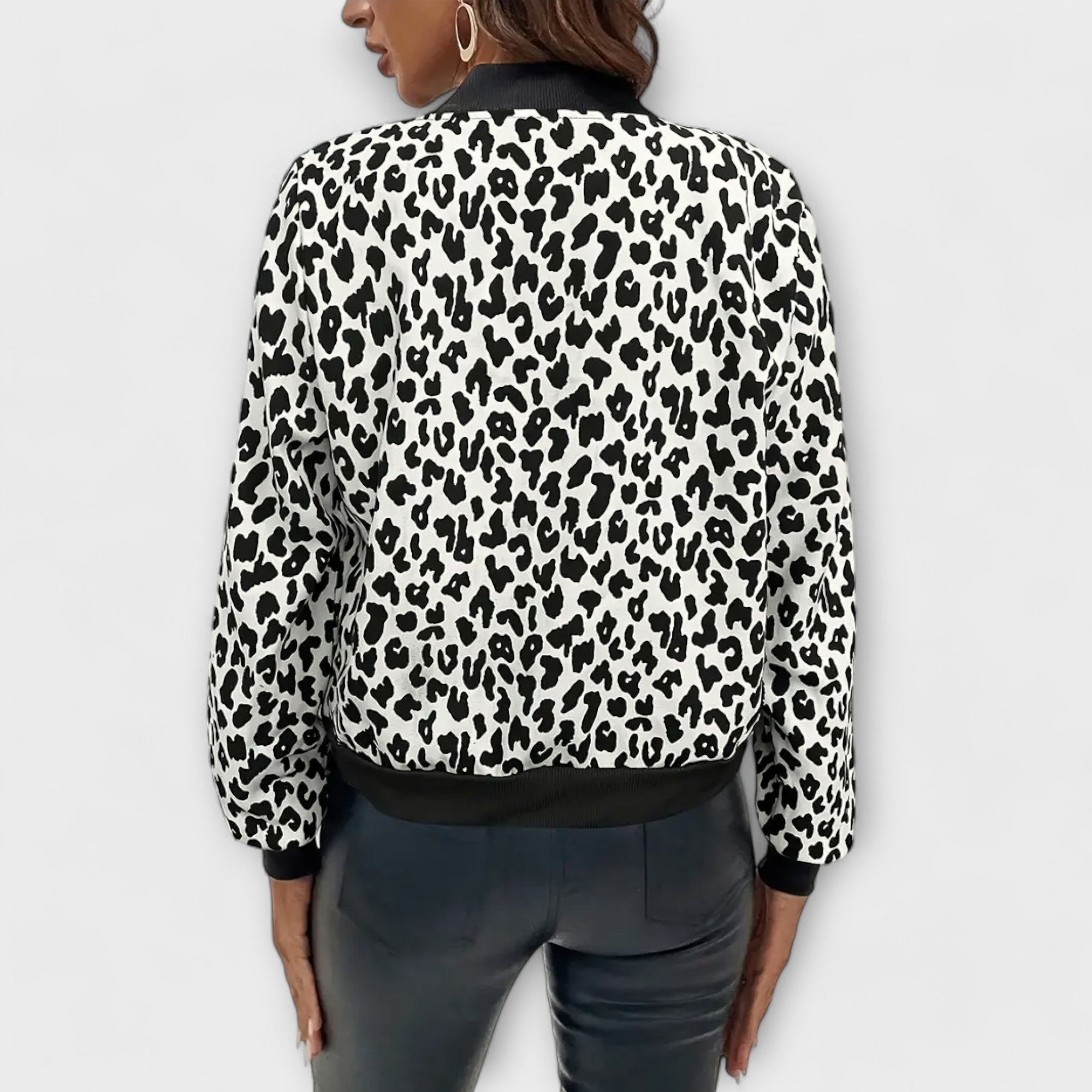 Women's Elegant Leopard-Print Jacket, photo 6