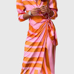 Women's Elegant Wrap Dress with Print, photo 2