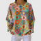 Women's Vibrant Checkered Sweater in Art